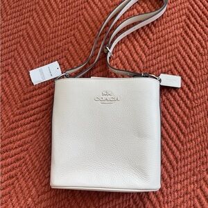 Coach Cream Leather Crossbody Bag NEW